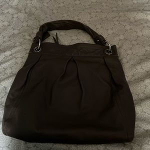 Vintage dark grey coach bag